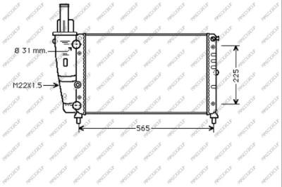 Radiator, engine cooling (FT132R002)