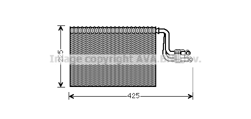 Evaporator, air conditioning (BWV364)