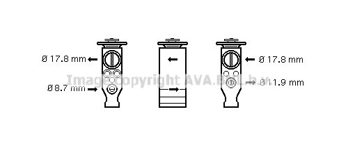 Expansion Valve, air conditioning (CN1244)