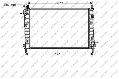 Radiator, engine cooling (FD107R001)