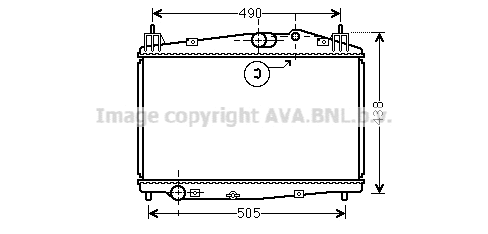 Radiator, engine cooling (MZ2229)