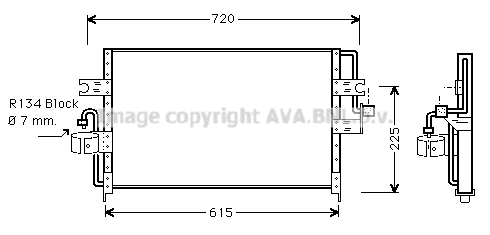 Condenser, air conditioning (DN5166)