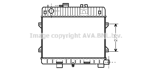 Radiator, engine cooling (BW2031)