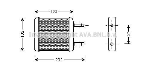 Heat Exchanger, interior heating (DW6024)