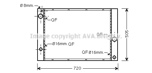 Radiator, engine cooling (BWA2338)