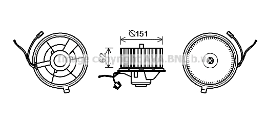 Electric Motor, interior blower (ST8505)