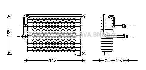 Evaporator, air conditioning (FTV021)