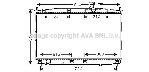 Radiator, engine cooling (HY2173)