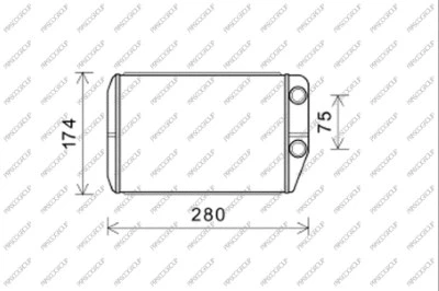 Heat Exchanger, interior heating (FT930H001)