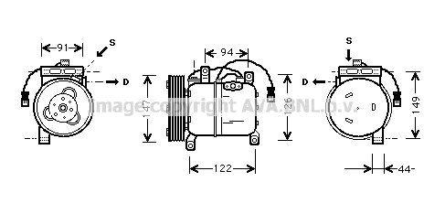 Compressor, air conditioning (DNK004)