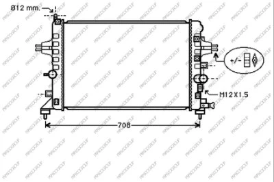 Radiator, engine cooling (OP410R002)