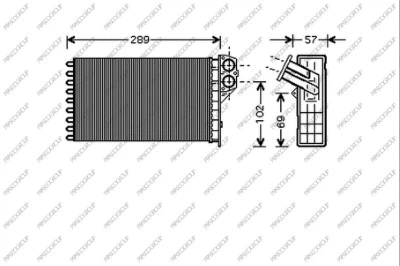 Heat Exchanger, interior heating (PG420H001)