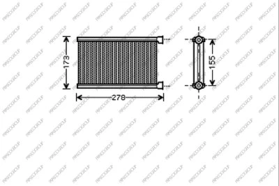 Heat Exchanger, interior heating (BM121H002)