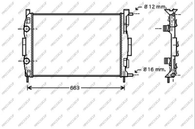 Radiator, engine cooling (RN032R007)