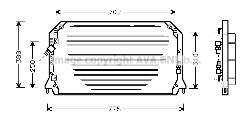 Condenser, air conditioning (TO5253)