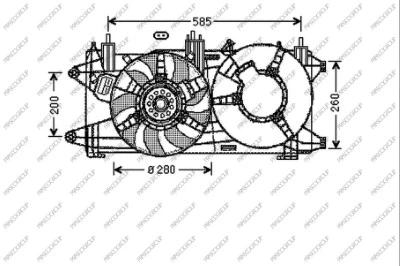 Fan, engine cooling (FT909F007)