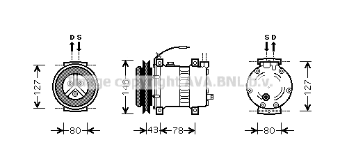 Compressor, air conditioning (UVK119)