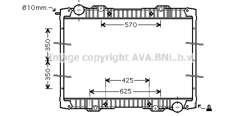 Radiator, engine cooling (SC2020)