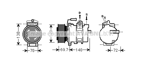 Compressor, air conditioning (AIK312)