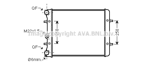 Radiator, engine cooling (VN2152)