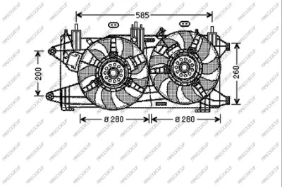 Fan, engine cooling (FT909F008)