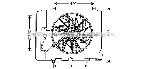 Fan, engine cooling (MS7502)