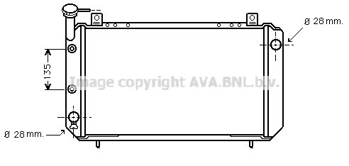 Radiator, engine cooling (DN2086)