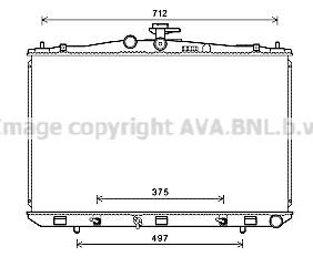 Radiator, engine cooling (TO2689)