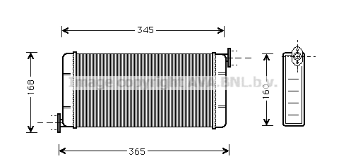 Heat Exchanger, interior heating (MSA6109)