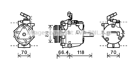 Compressor, air conditioning (MTK225)