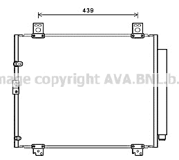Condenser, air conditioning (TO5680D)