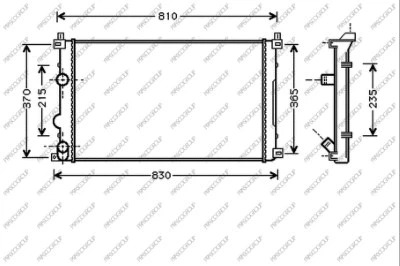 Radiator, engine cooling (DS960R002)