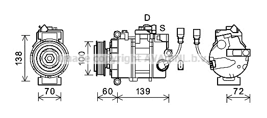 Compressor, air conditioning (VNK382)