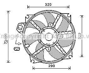 Fan, engine cooling (RT7563)