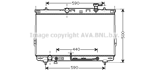 Radiator, engine cooling (HYA2110)