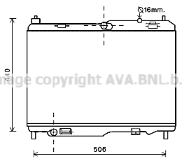 Radiator, engine cooling (FD2442)