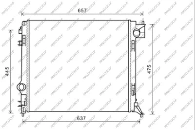 Radiator, engine cooling (DS712R002)