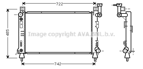 Radiator, engine cooling (CR2030)