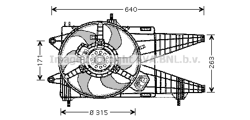 Fan, engine cooling (FT7517)