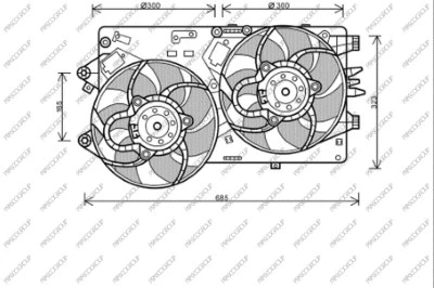 Fan, engine cooling (FT342F007)