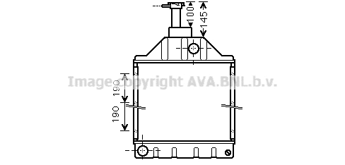 Radiator, engine cooling (MF2041)