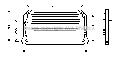 Condenser, air conditioning (TO5254)