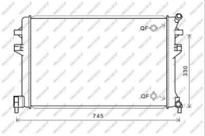 Radiator, engine cooling (AD324R006)