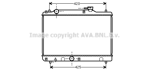 Radiator, engine cooling (SZ2034)