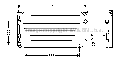 Condenser, air conditioning (TO5190)