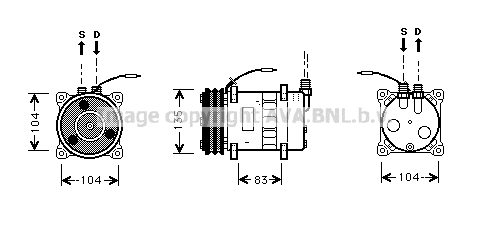 Compressor, air conditioning (VOK052)