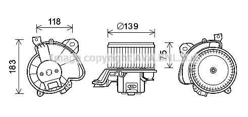 Electric Motor, interior blower (FT8431)