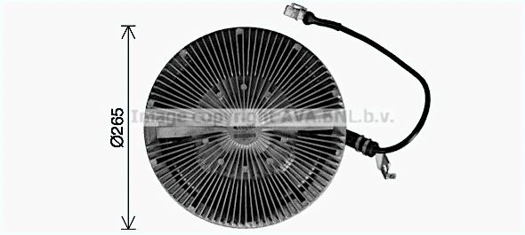 Clutch, radiator fan (MNC128)