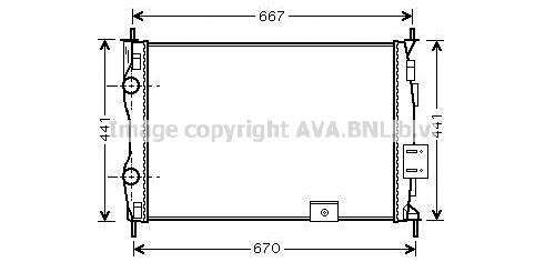 Radiator, engine cooling (DNA2279)