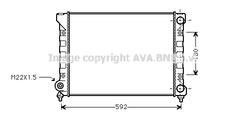 Radiator, engine cooling (VN2111)